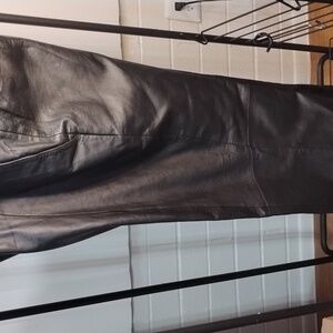 Leather lined new leather pants